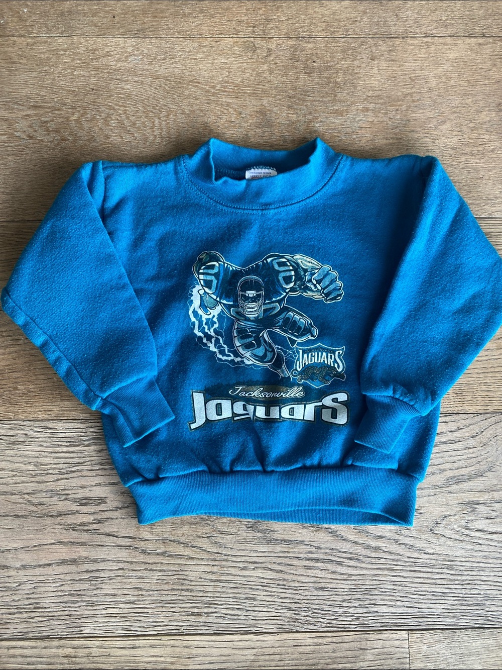 Vintage 1990s Jacksonville Jaguars Logo 7 Toddler Sweatshirt Size 4T Boys/Girls